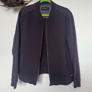 Ted Baker Men’s Herringbone Bomber Full Zip Jacket